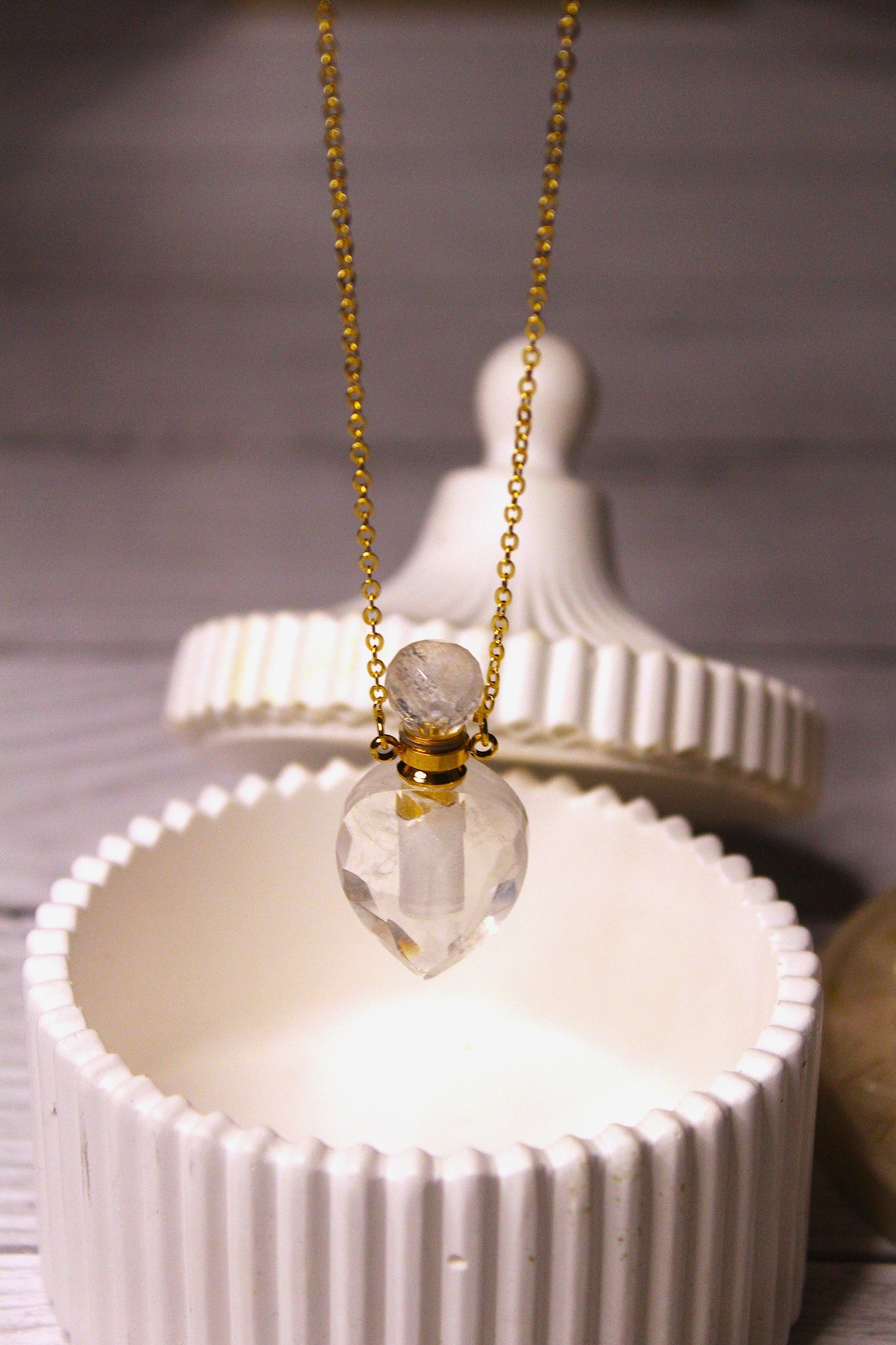 Clear Crystal Perfume Bottle