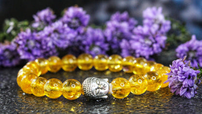 Citrine Bracelet with free Selenite Tumble