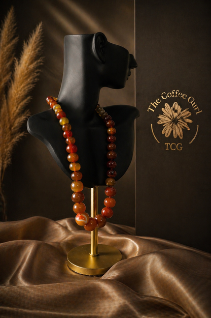 Carnelian Crystal Necklace for Women