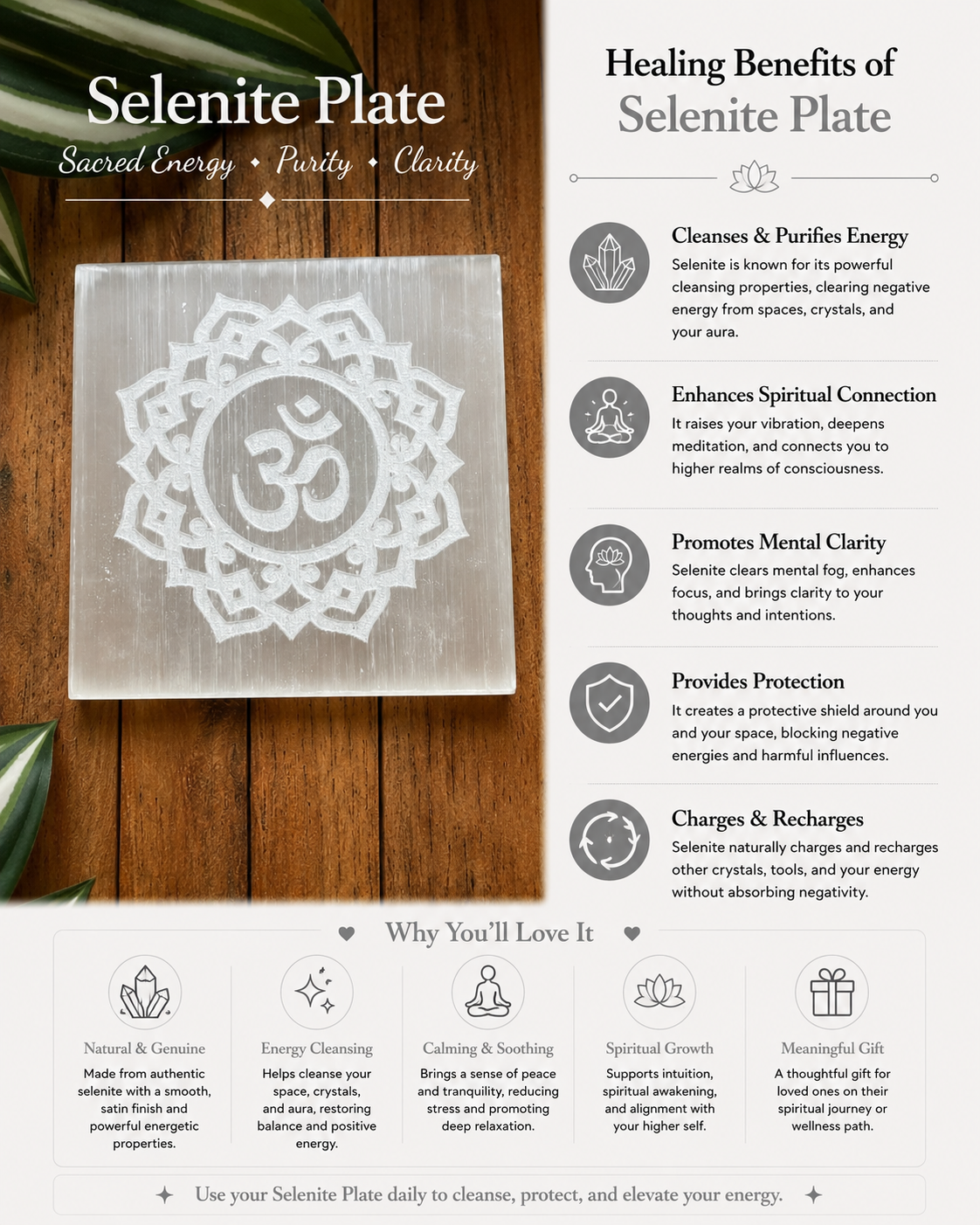 Selenite Plate