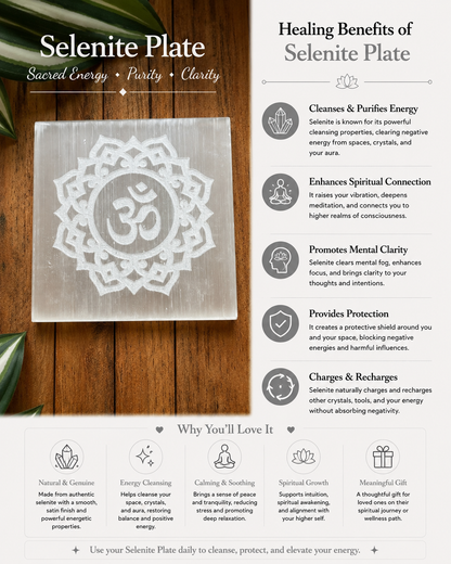 Selenite Plate