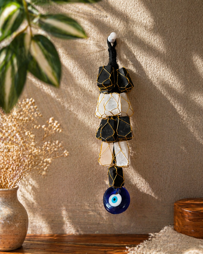 Selenite & Black Tourmaline Door Hangers