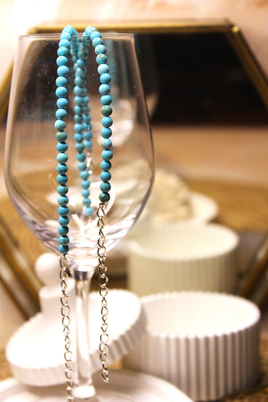 Turquoise 4mm Anklets