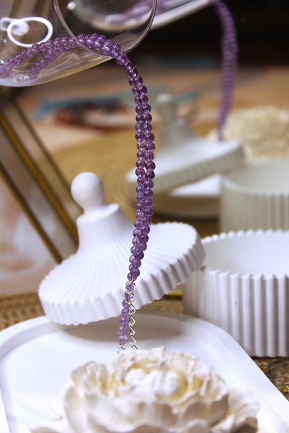 Amethyst 4mm Anklets