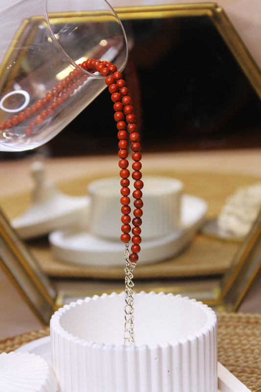 Red Jasper 4mm Anklets