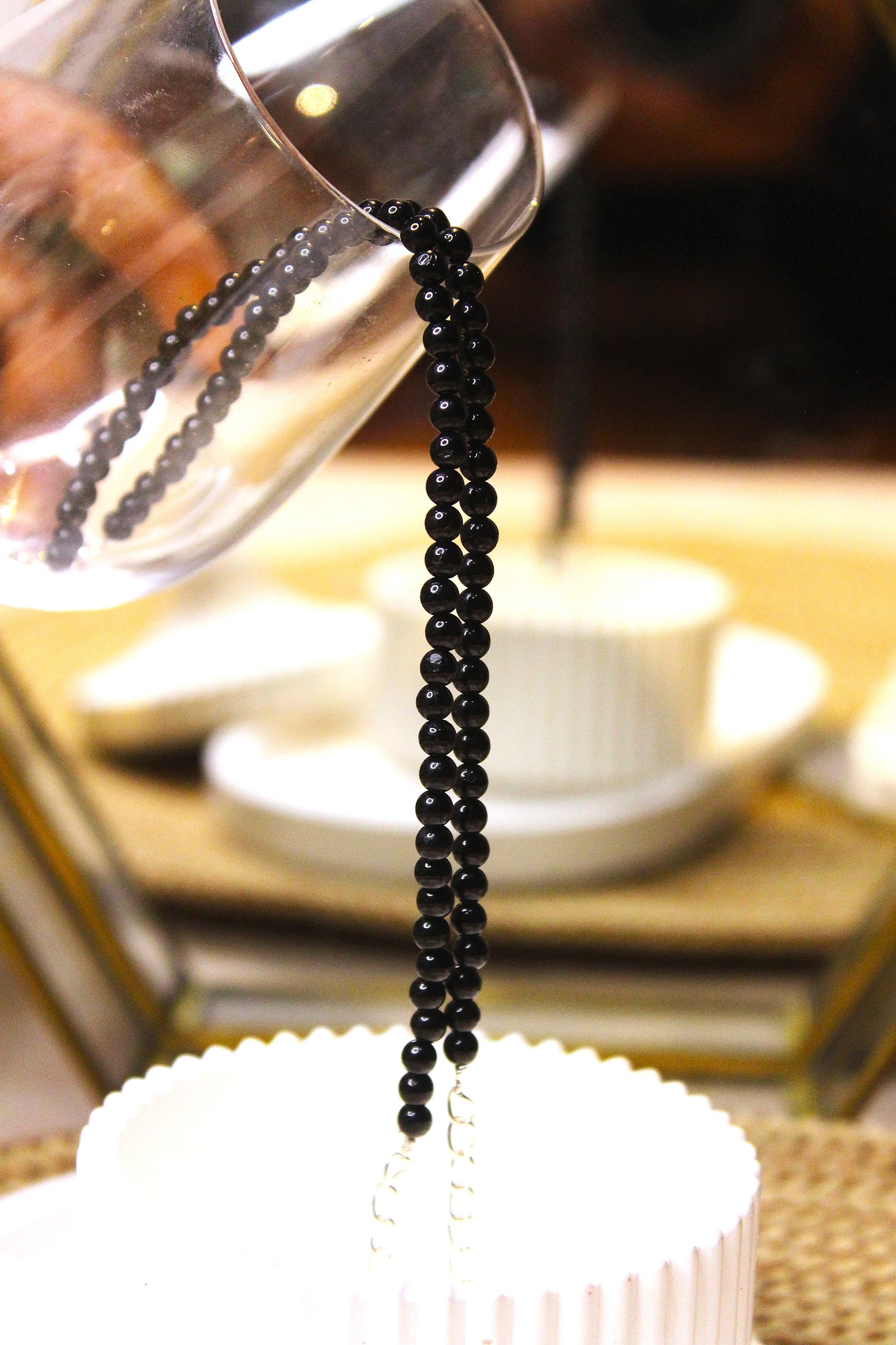 Black Tourmaline 4 mm Anklets