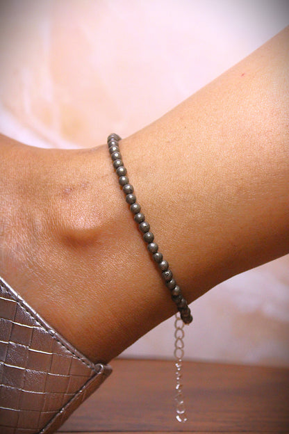 Pyrite 4mm Anklets