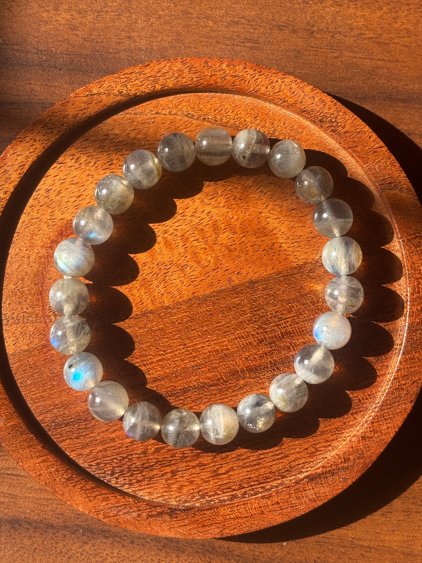 AAA Labradorite Bracelet with Free Selenite Tumble