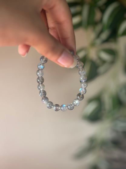 AAA Labradorite Bracelet with Free Selenite Tumble