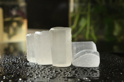 Women's Citrine Chips Bracelet with Free Selenite Tumble