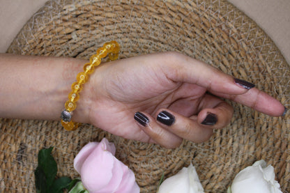 Citrine Bracelet with free Selenite Tumble