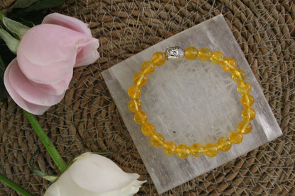 Citrine Bracelet with free Selenite Tumble