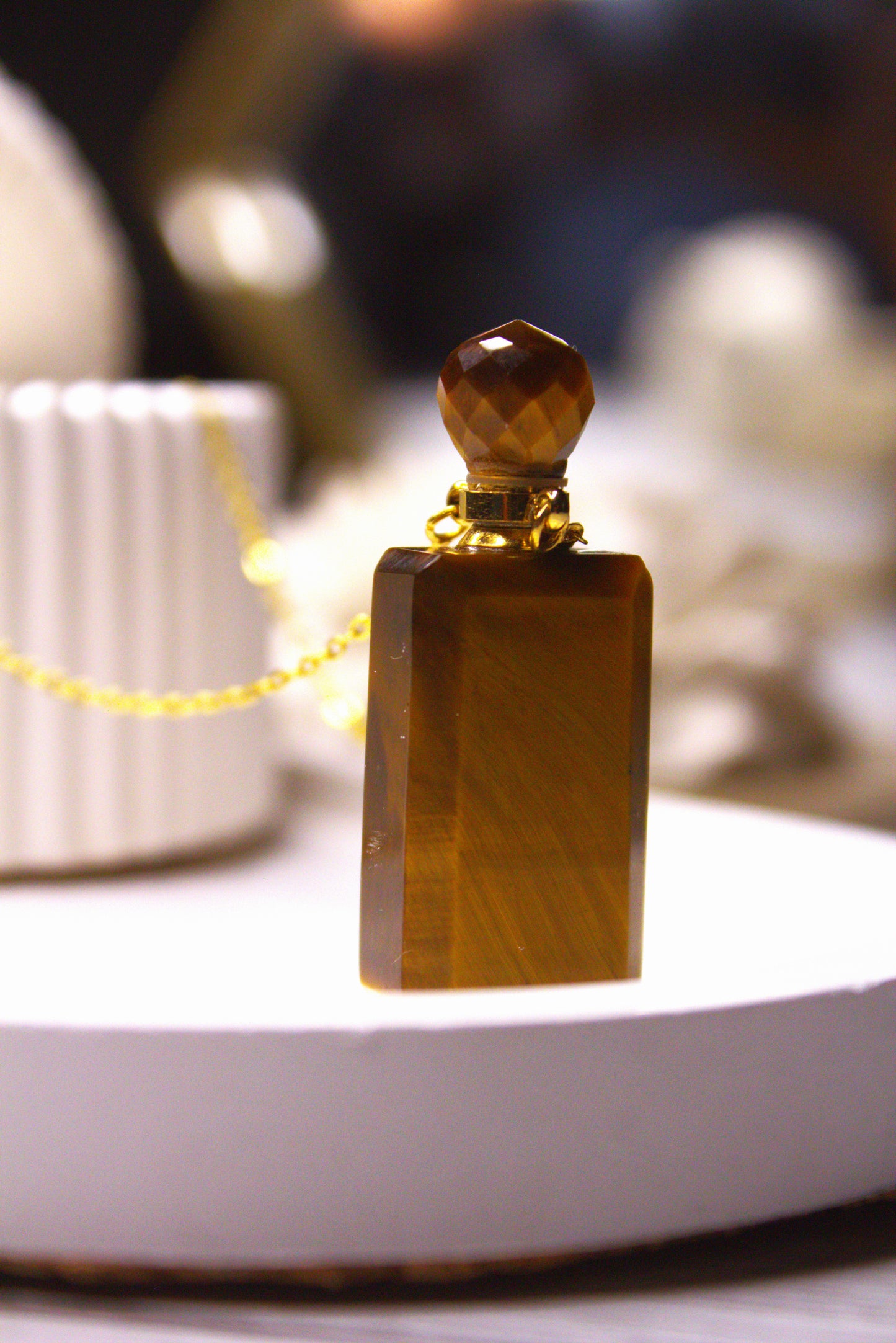 Tiger's Eye Perfume Bottle