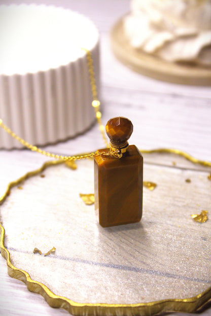 Tiger's Eye Perfume Bottle