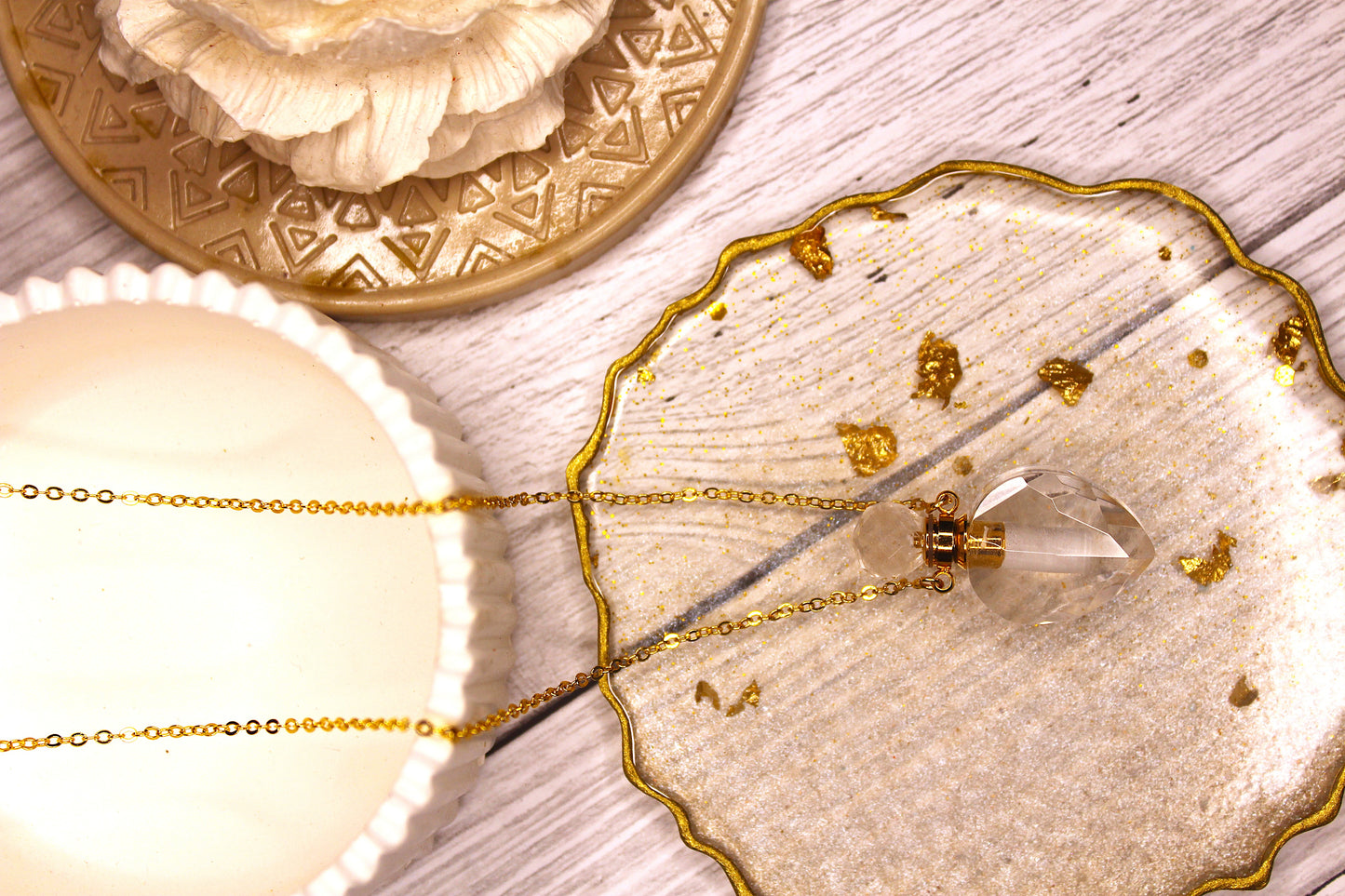 Clear Crystal Perfume Bottle