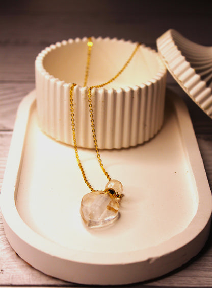 Clear Crystal Perfume Bottle