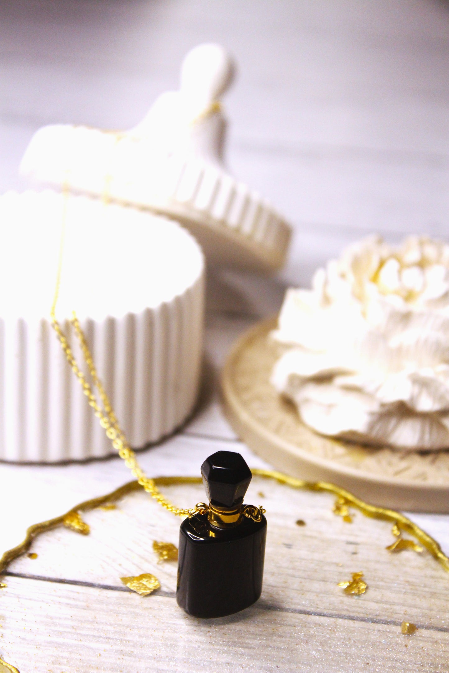 Black Tourmaline Perfume Bottle