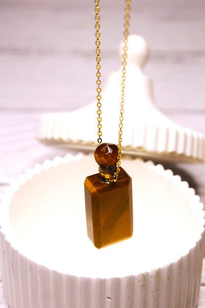 Tiger's Eye Perfume Bottle