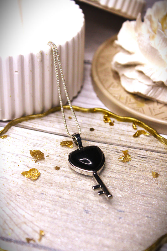 Tourmaline Key Pendant