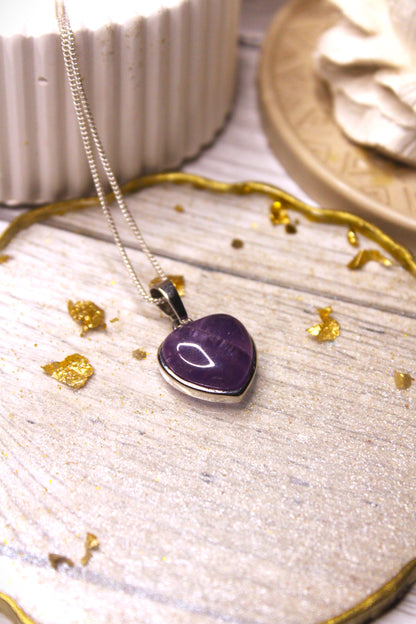 Amethyst Heart Pendant