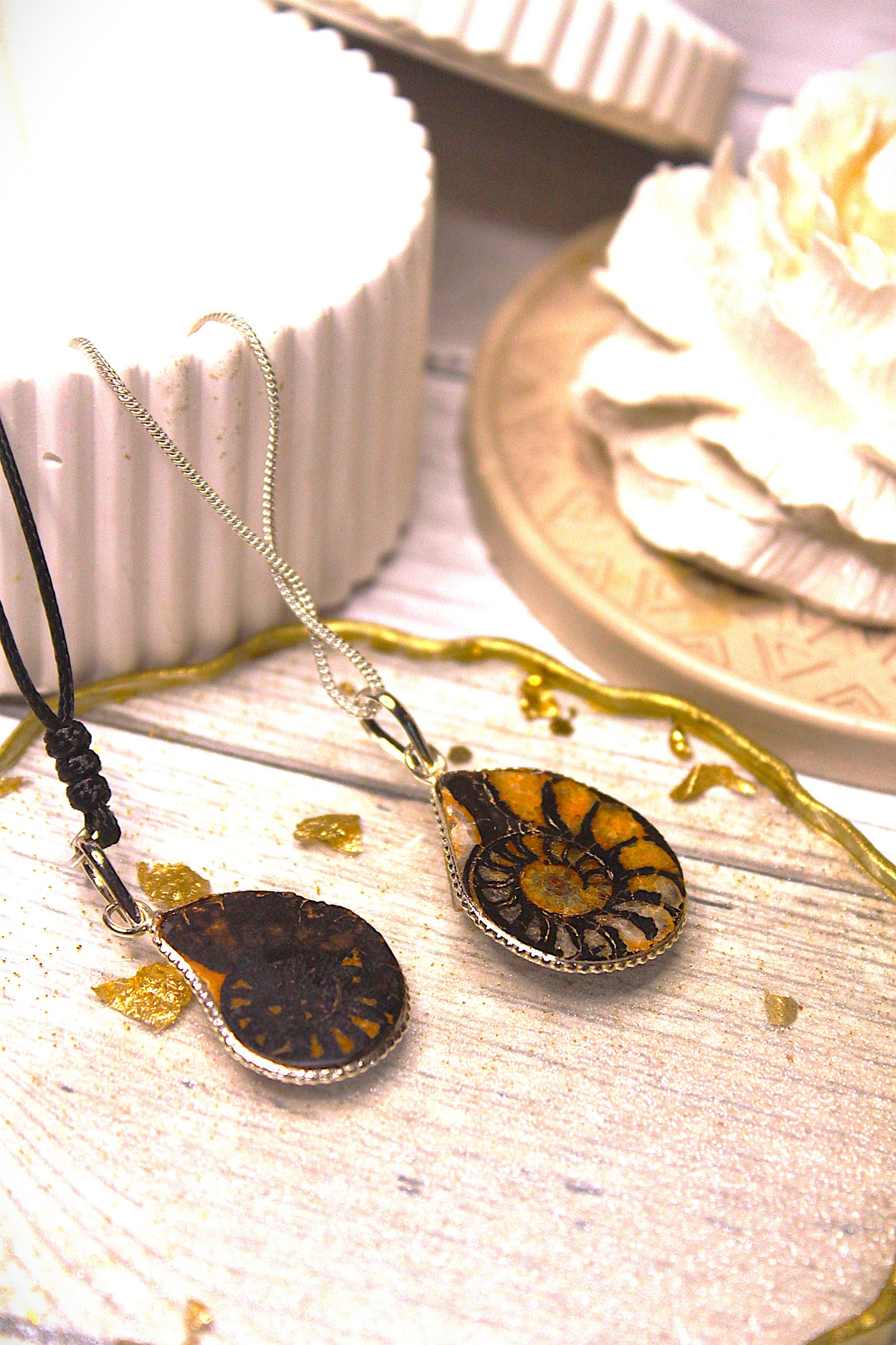 Amonite Couple Pendant