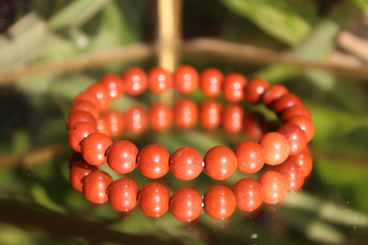 Red Jasper Bracelet with free Selentile Tumble