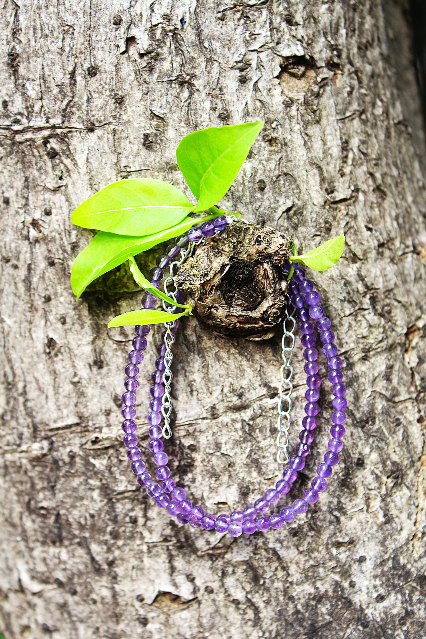 Amethyst 4mm Anklets