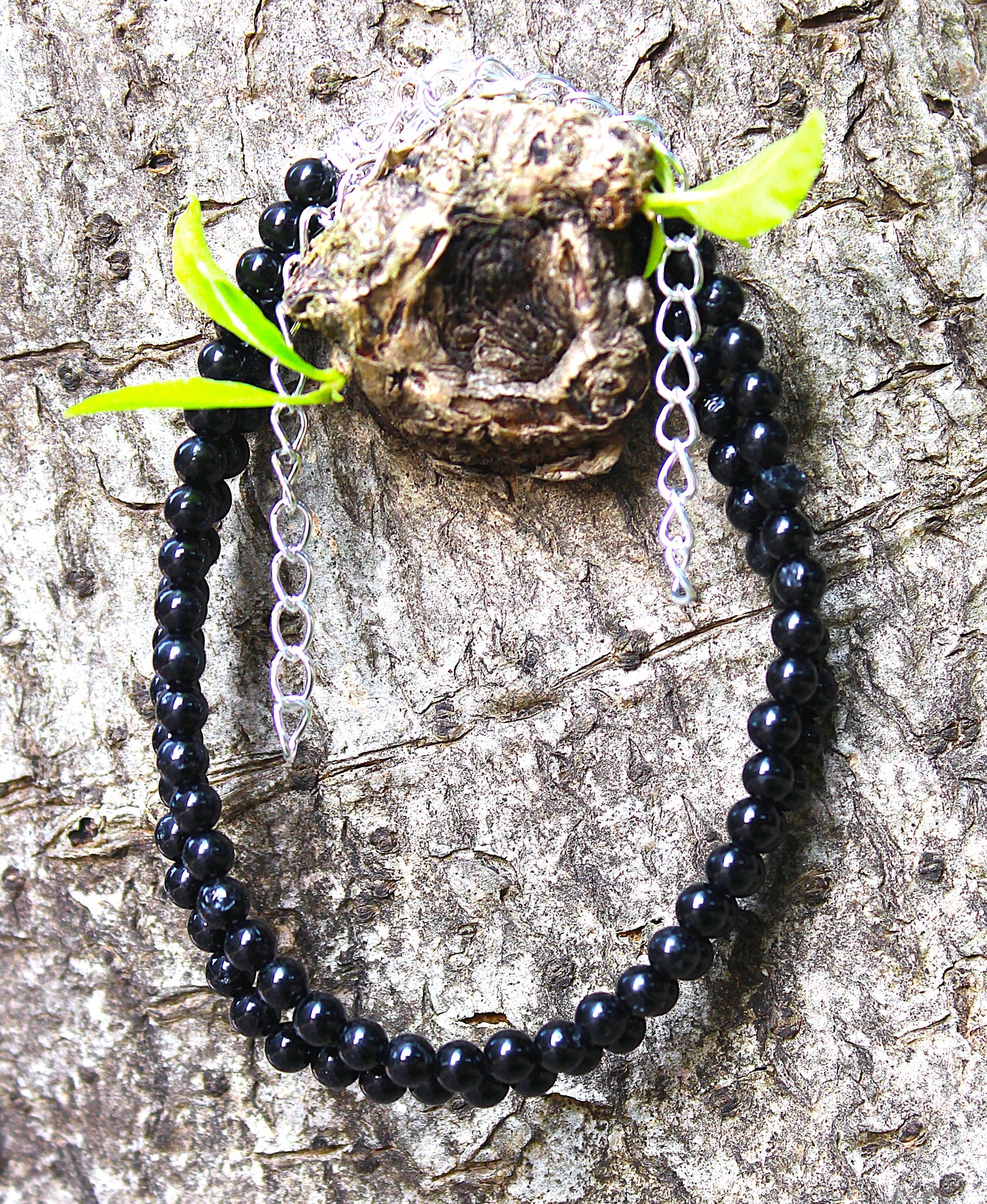 Black Tourmaline 4 mm Anklets