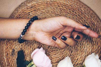 Amethyst Bracelet with free Selenite Tumble