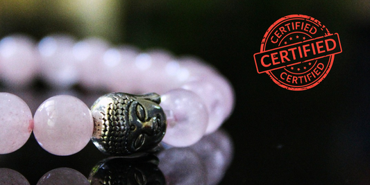 Rose Quartz Bracelet with free Selenite Tumble