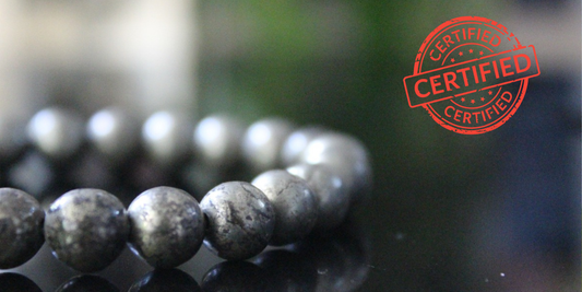 Raw Pyrite Bracelet with free Selenite Tumble