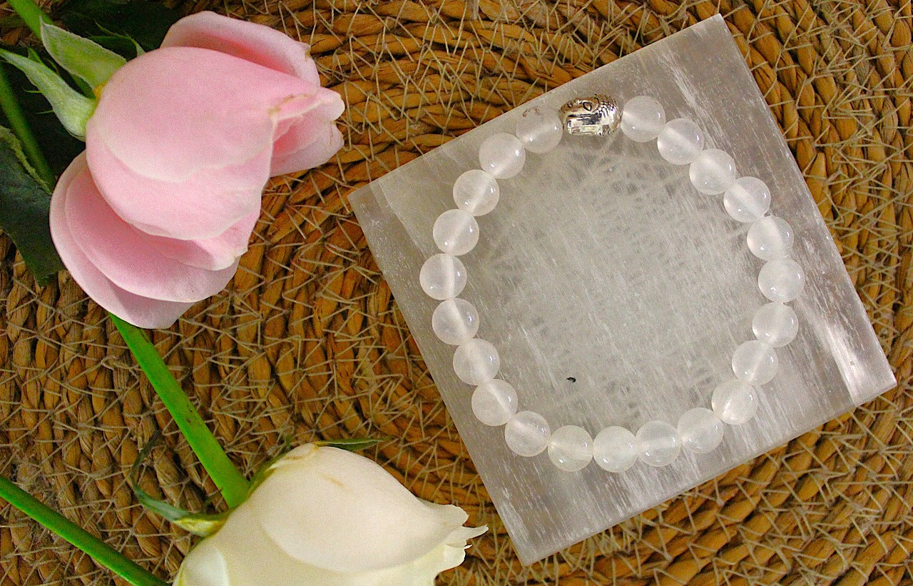 Selenite Bracelet with free Selenite tumble
