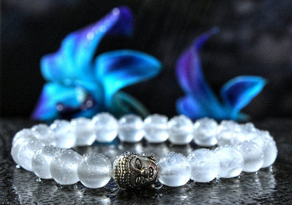 Selenite Bracelet with free Selenite tumble