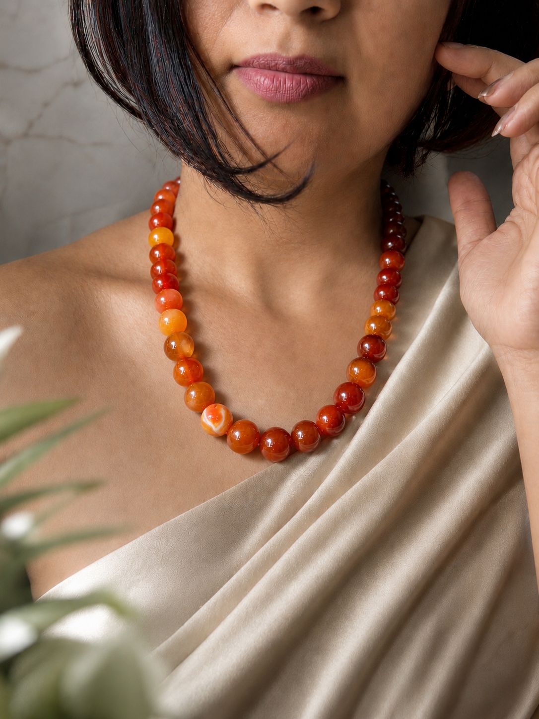 Carnelian Crystal Necklace for Women