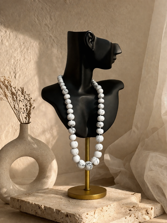 Howlite Crystal Necklace for Women