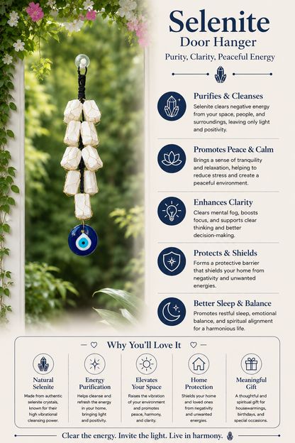 Selenite Door Hangers