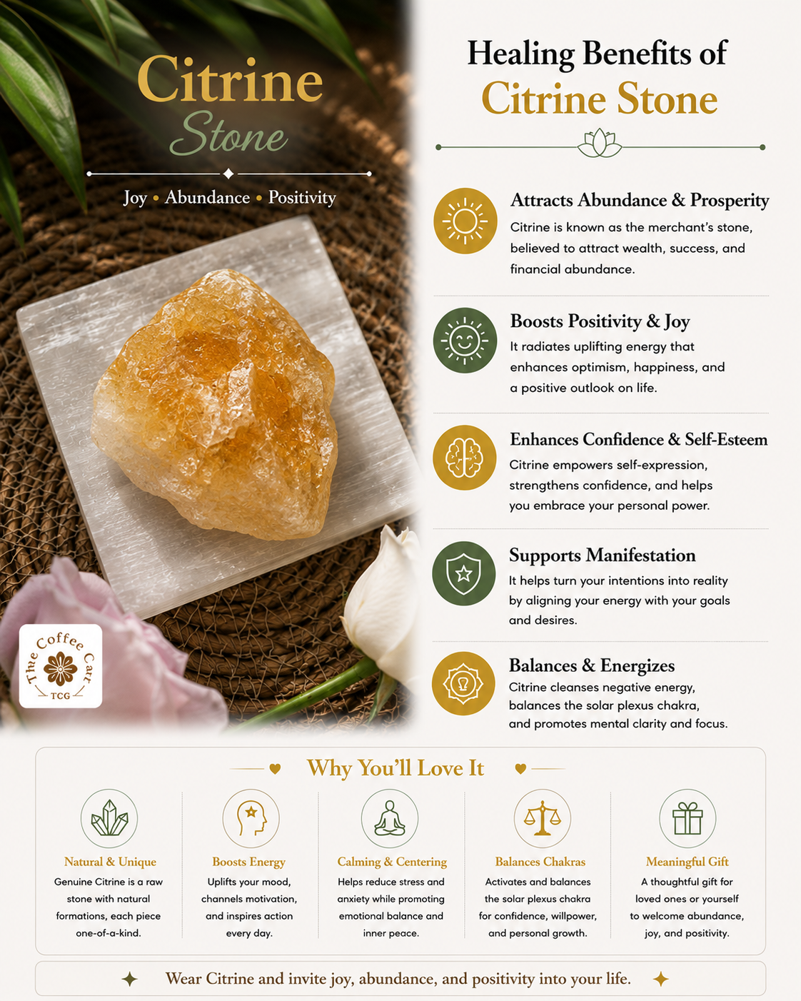 Women's Citrine Chips Bracelet with Free Selenite Tumble