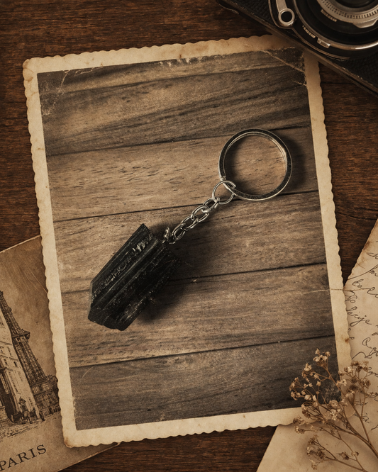 Black Tourmaline Key Chain