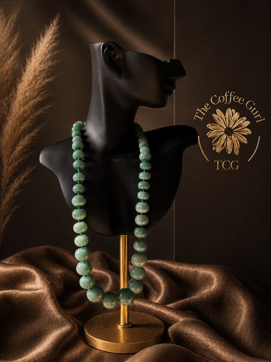 Natural Green Aventurine Crystal Necklace