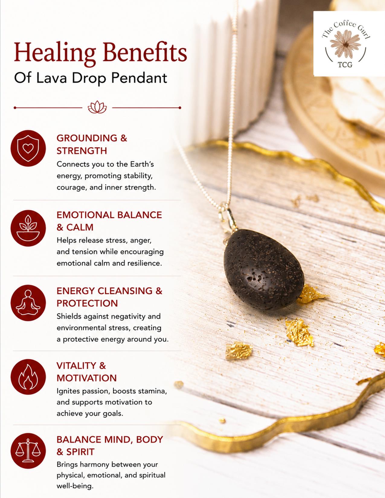 Lava drop Pendant